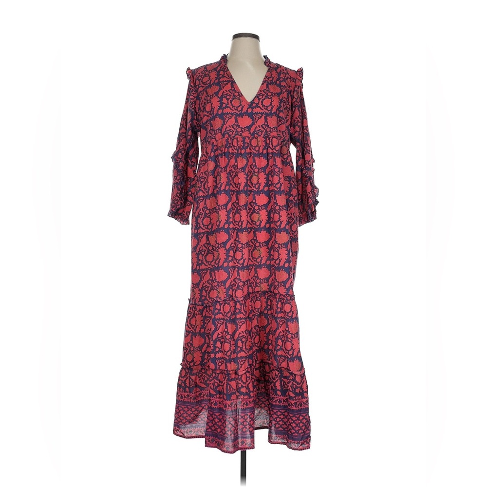 La Plage maxi dress 100% cotton size Large